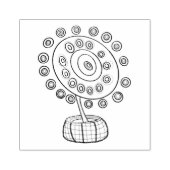 カラーミー宇宙ブーケ ラバースタンプ (インプリント)