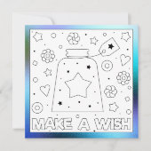 カラーミー誕生日のウィッシュ作成 |アクティビティカード (正面)