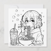 カラーミー | アニメ・ラーメンをテーマにしたカラーリングページ カード (正面)