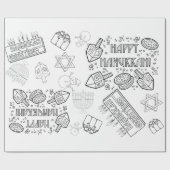 カラーミー – ハヌッカラッピング紙 ラッピングペーパー (フラット)