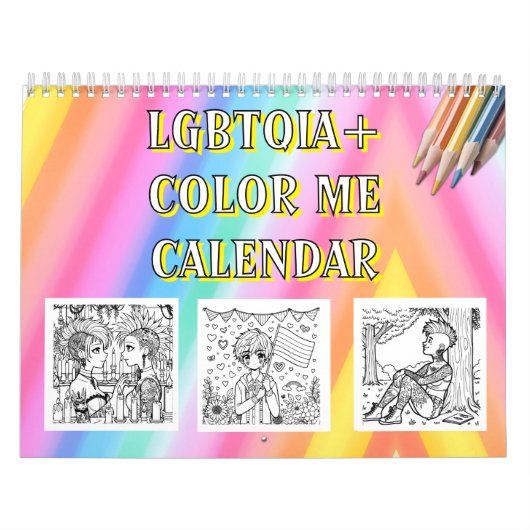 カラーミー | LGBTQIA+ ぬりえページ カレンダー (カバー)