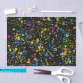 カラーミ数々のニ絵を描（ばちゃばちゃ）跳ねる紙吹雪 薄葉紙 (クラフト)