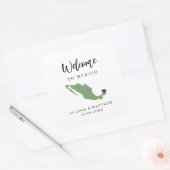 カラーメキシコ結婚の歓迎バッグまたは箱 スクエアシール (封筒)