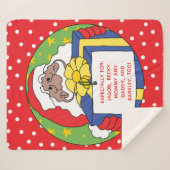 カラーメディアのクリスマスサンタクロース シェルパブランケット (正面(横))