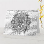 カラーメニーチェスネツェ誕生日トンフライマンダラカ カード (黄色い花)