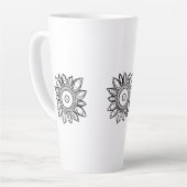 カラーメピーコックマンダラ カフェラテマグ (左アングル)