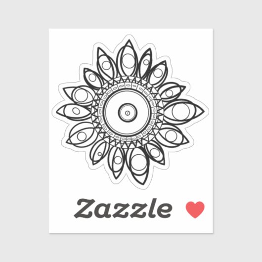 カラーメピーコックマンダラ シール (シート)