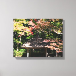 カラーメープルツリーアンドレストハウス キャンバスプリント