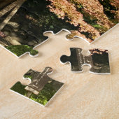 カラーメープルツリーアンドレストハウス ジグソーパズル (側面)