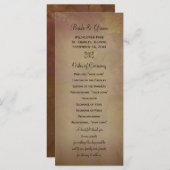 カラーメープル葉結婚式 プログラム (正面/裏面)