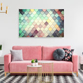 カラーモザイクタイル キャンバスプリント (インサイチュ (リビング))