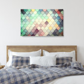 カラーモザイクタイル キャンバスプリント (インサイチュ (寝室))