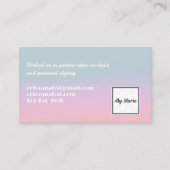 カラーモダンアナリストのPersonal Stylistロゴ 名刺 (正面)