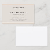 カラーモダンエレガントミニマルプロフェッショナルトップ 名刺 (正面/裏面)