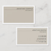 カラーモダンエレガントミニマルプロフェッショナル 名刺 (正面/裏面)