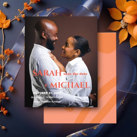 カラーモダンコラージュ予算日付の保存 チラシ