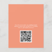 カラーモダンコラージュ予算結婚式招待状 (裏面)