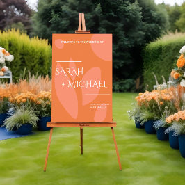 カラーモダンコラージュ座席表 ポスター