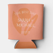 カラーモダンコラージュ結婚ギフト 缶クーラー (正面)