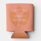 カラーモダンコラージュ結婚ギフト 缶クーラー (裏面)