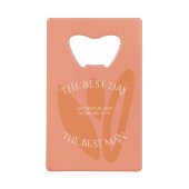 カラーモダンコラージュ花婿介添人プレゼント クレジットカード栓抜き (正面)