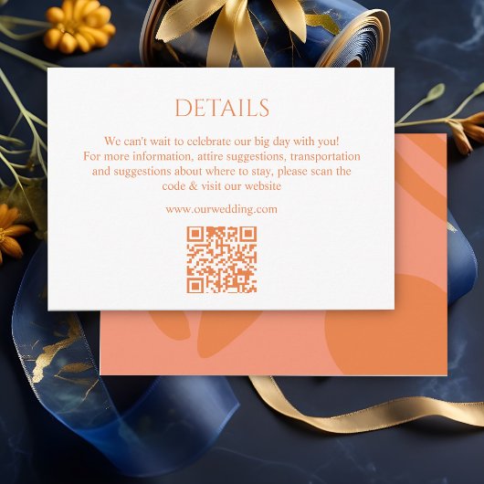 カラーモダンコラージュ、の結婚詳細 エンクロージャーカード