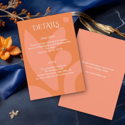 カラーモダンコラージュ、の結婚詳細 エンクロージャーカード