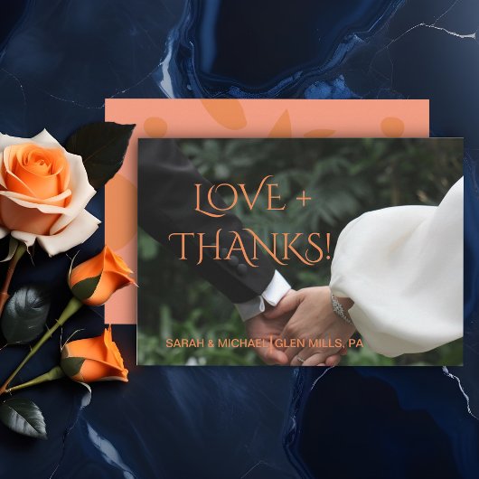 カラーモダンコラージュ サンキューカード