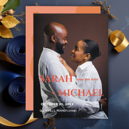 カラーモダンコラージュ セーブザデート