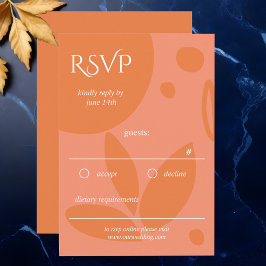 カラーモダンコラージュ 出欠カード