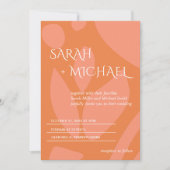 カラーモダンコラージュ 招待状 (正面)