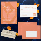 カラーモダンコラージュ 招待状