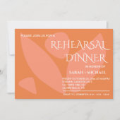 カラーモダンコラージリハーサルディナー 招待状 (正面)