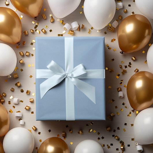 カラーモダンシンプルブルースカイラッピング紙転が ラッピングペーパー