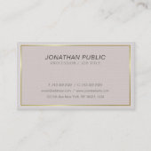 カラーモダンスタイリッシュイタリック平野トレンディーラグジュアリー 名刺 (正面)