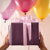 カラーモダンダークベリーパープルラッピング紙転が ラッピングペーパー