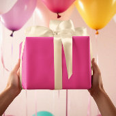 カラーモダンネオンピンクパープルラッピング紙転が ラッピングペーパー