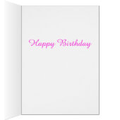 カラーモダンバタフライグリーティングカードグリッター (内側 (右))