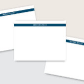 カラーモダンバンドプロフェッショナルテクニカル深いブルー ノートカード