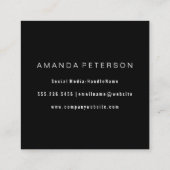 カラーモダンブラシ付きモノグラム スクエア名刺 (裏面)