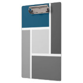 カラーモダンブロックモザイク海ブルーグレー白 クリップボード (左)