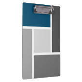 カラーモダンブロックモザイク海ブルーグレー白 クリップボード (右)