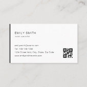 カラーモダンブロックQRコード 名刺 (裏面)