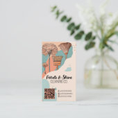 カラーモダンプアートランプロフェッショナルクリーナー 名刺 (スタンド正面)