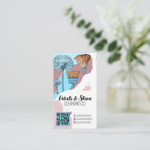 カラーモダンプアートランプロフェッショナルクリーナー 名刺 (スタンド正面)