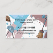 カラーモダンプアートランプロフェッショナルクリーナー 名刺 (裏面)