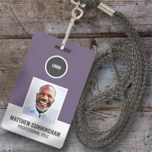 カラーモダンラウンドロゴ従業員名バーコード