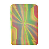 カラーモダン抽象芸術レモンネオングリーン バスマット (正面縦)