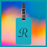 カラーモノグラムバッグラゲッジタグの選択 ラゲッジタグ<br><div class="desc">YOUR COLOR Monogram Lagage Tagを選択クリックカスタマイズ – 背景色を選択する（ヒント – スポイト付きの豊富な選択）。前面と背面の色を選択する。あなたはデザイナーだ!!!このモダンラゲッジタグは黒い文字であなたの色である。シンプルエレガントシック！簡単のカスタマイズまたはサンプル文字の削除All Rights Reserved © 2014 Alan & Marcia Socolik.</div>