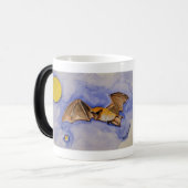 カラーモーフィングビッグブラウンこうもりマグカップ モーフィングマグカップ (正面左)